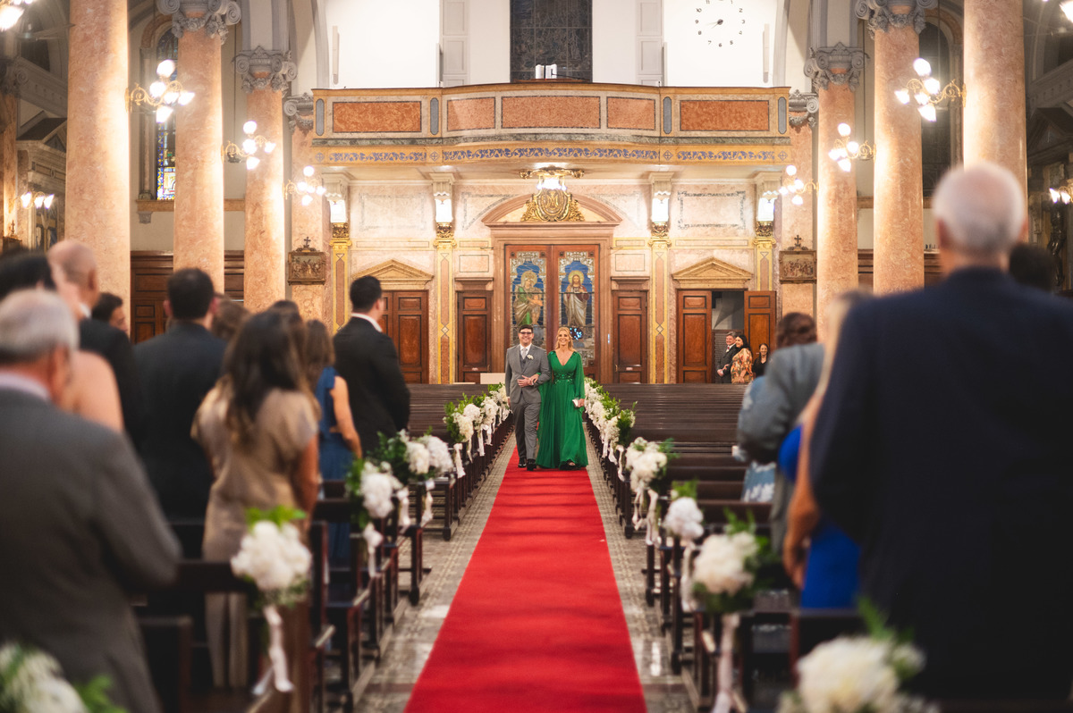 Fotografia de casamento igreja Santo inacio botafogo RJ