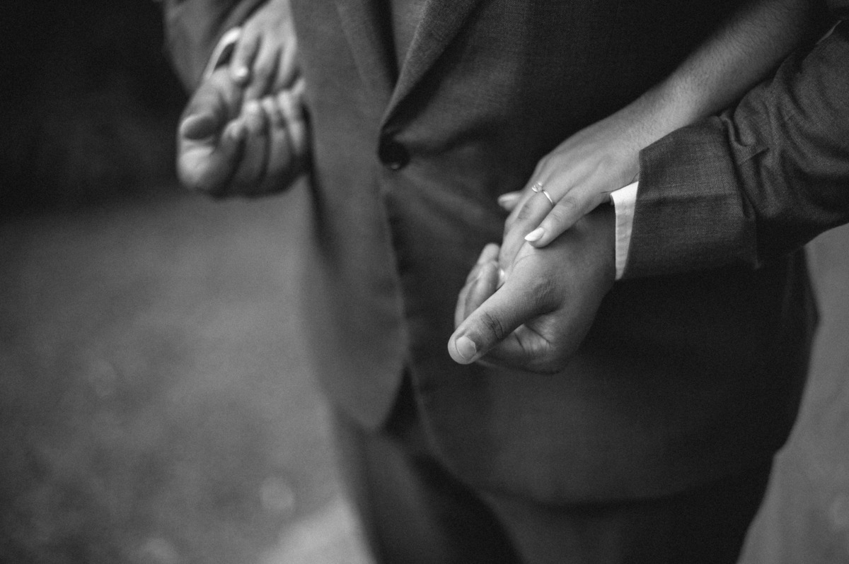 Firstlook dos noivos fotografia de casamento