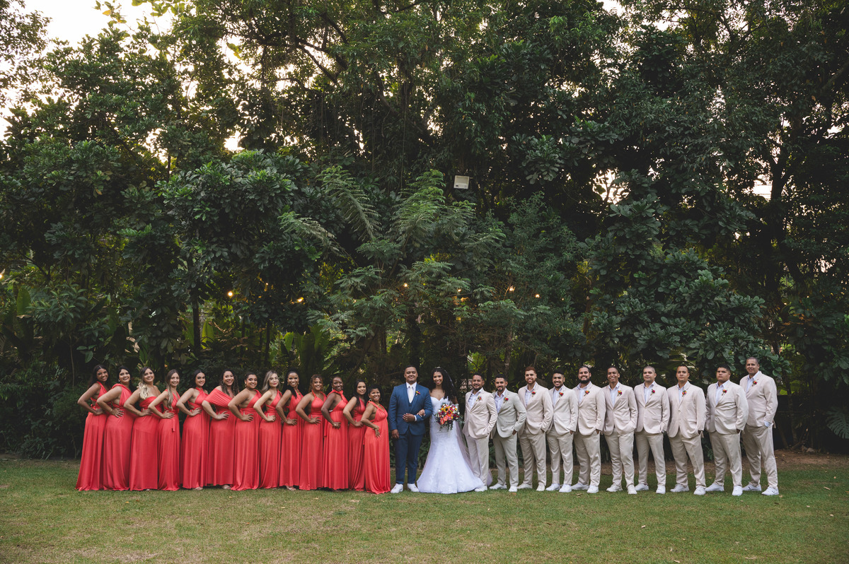 Fotos protocolares com padrinhos 