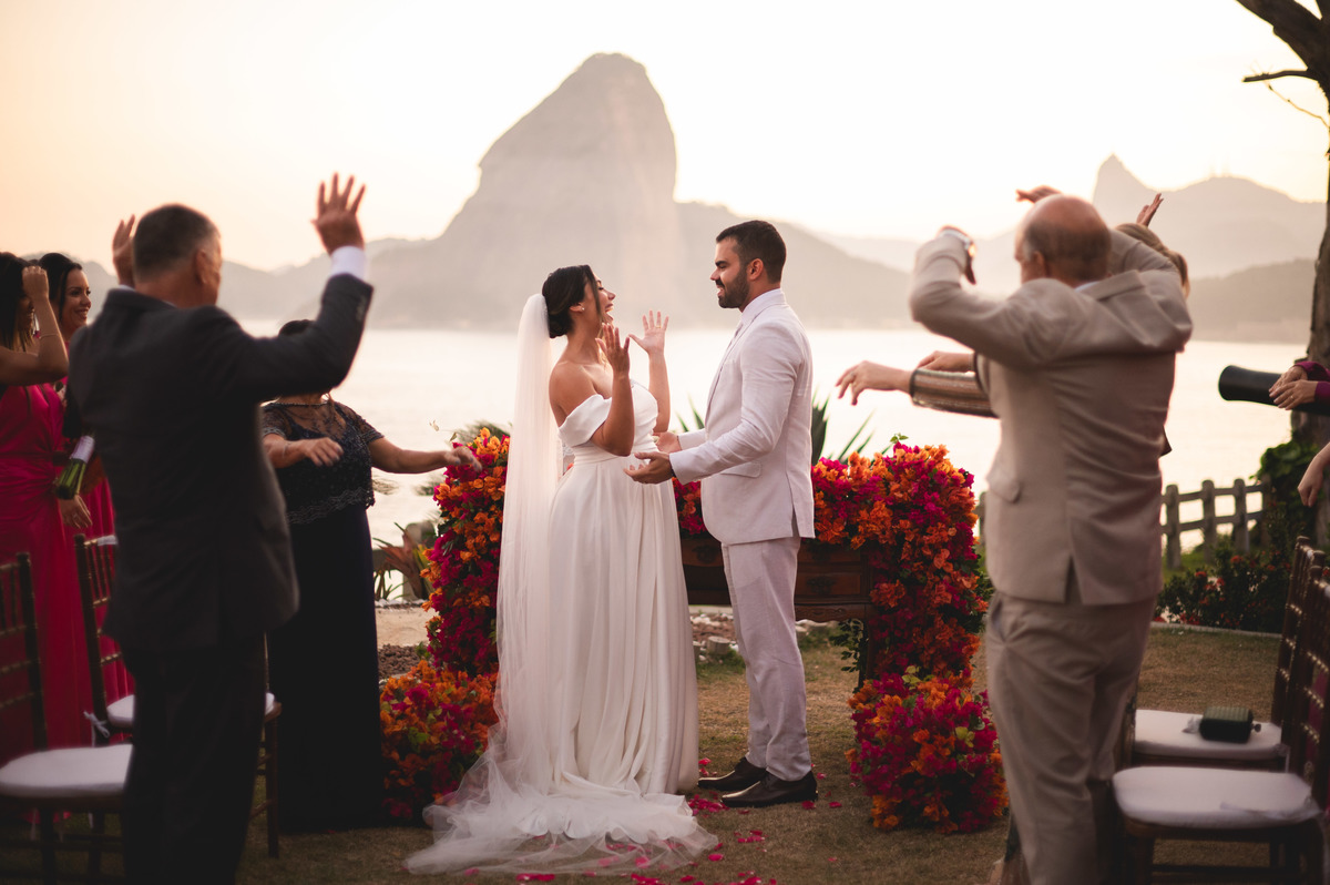 cerimonia de casamento com vista para o pao de açucar rio de janeiro | fotografo rj