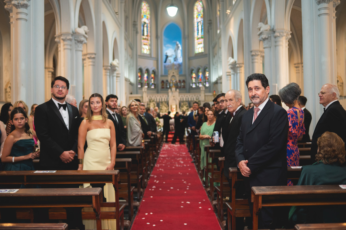 fotografia de casamento católico rio de janeiro Paróquia Nossa Senhora do Rosário, Leme, Rio de janeiro