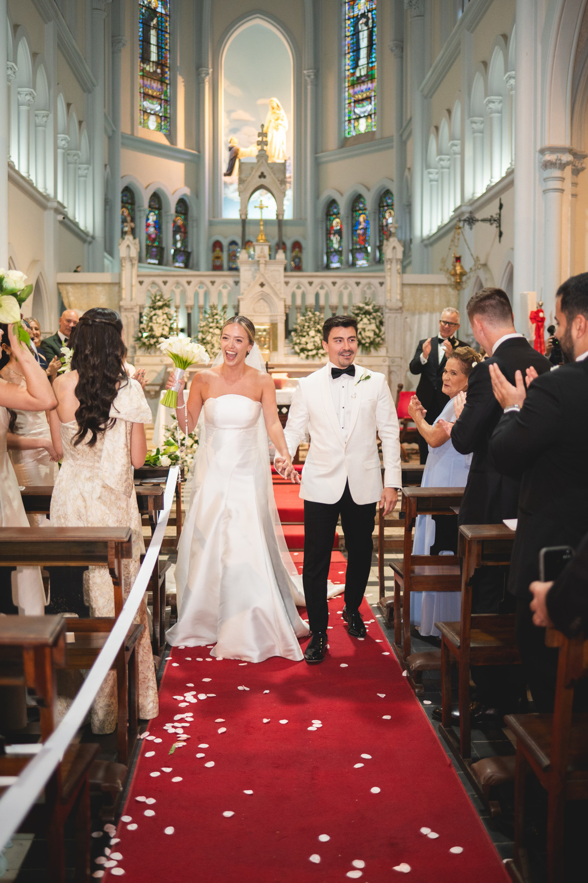 fotografia de casamento católico rio de janeiro Paróquia Nossa Senhora do Rosário, Leme, Rio de janeiro