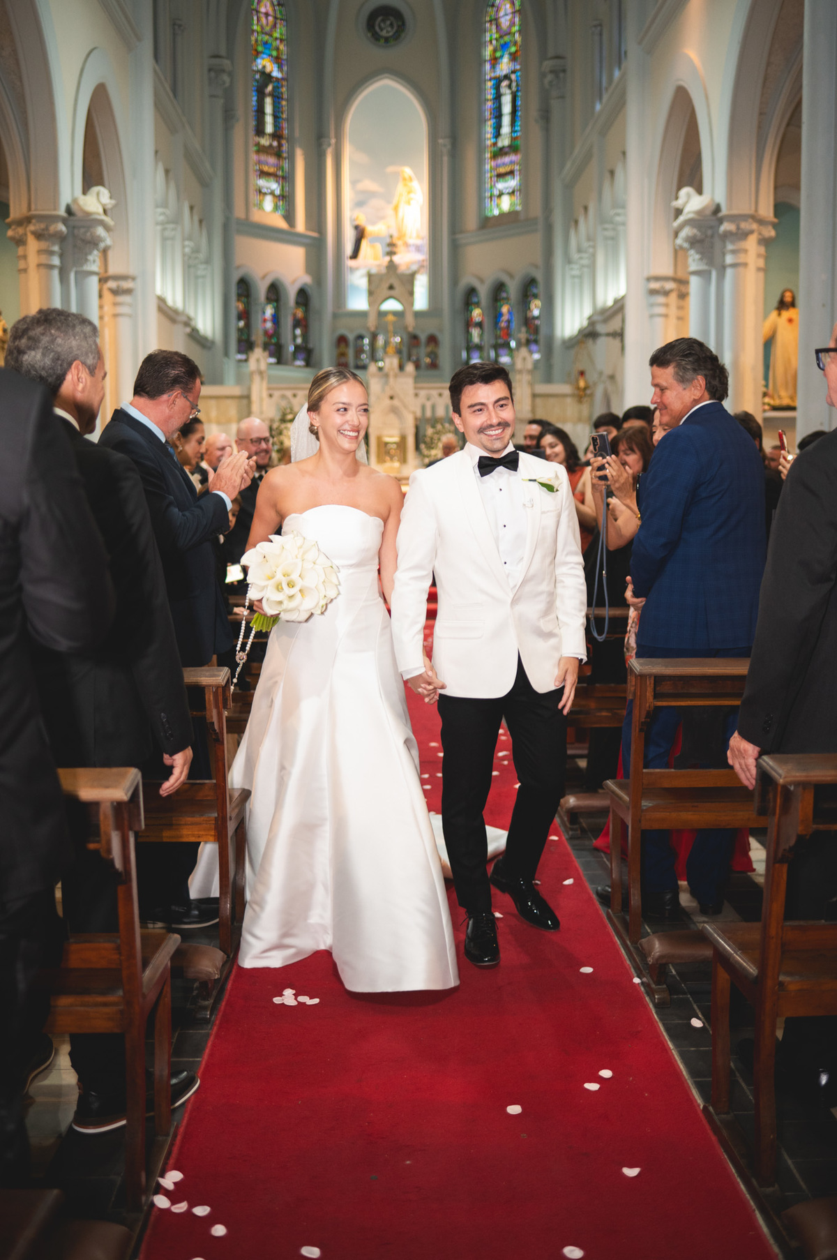 fotografia de casamento católico rio de janeiro Paróquia Nossa Senhora do Rosário, Leme, Rio de janeiro