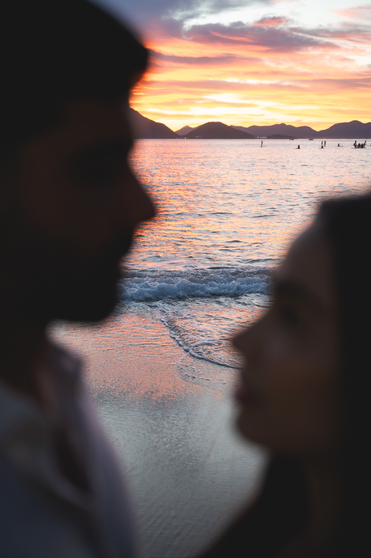 esaio de casamento na praia da urca 