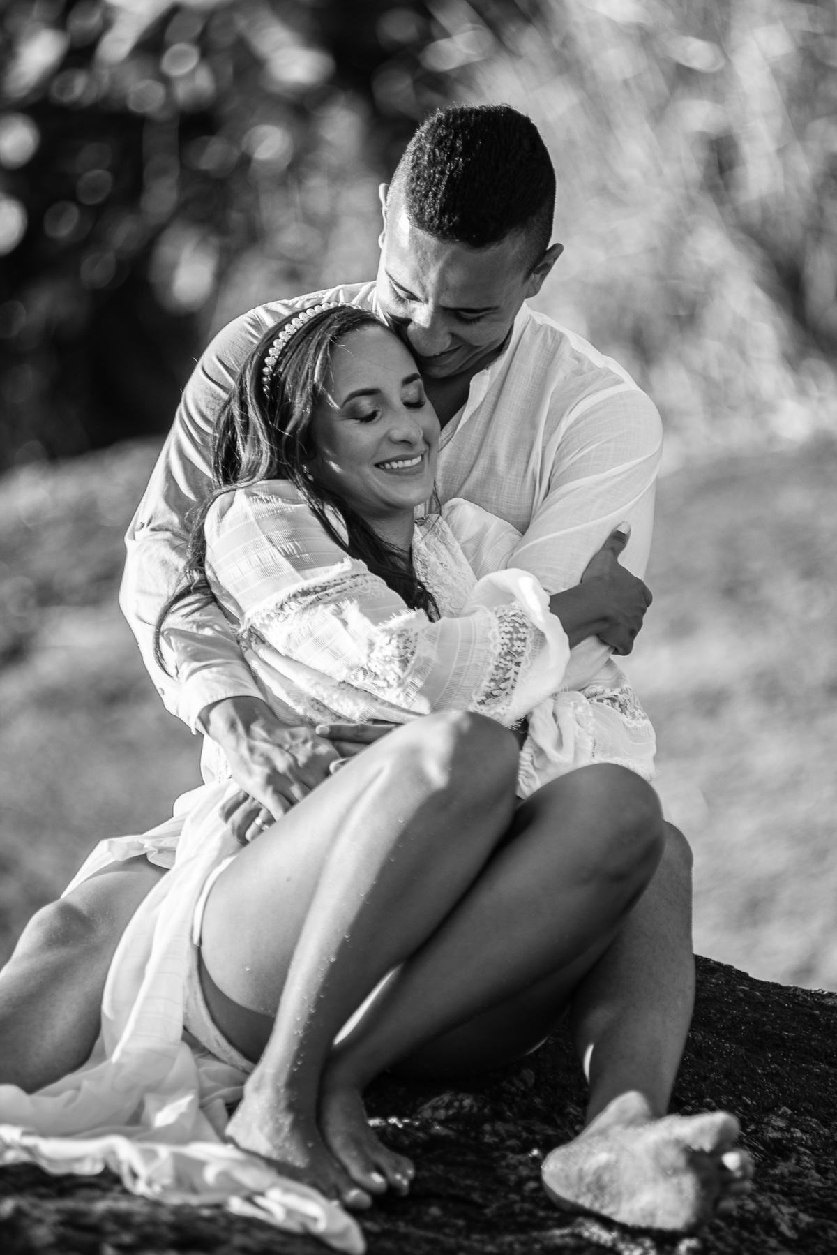 Ensaio de casal Praia Vermelha, Urca Rio de Janeiro RJ - nascer do sol