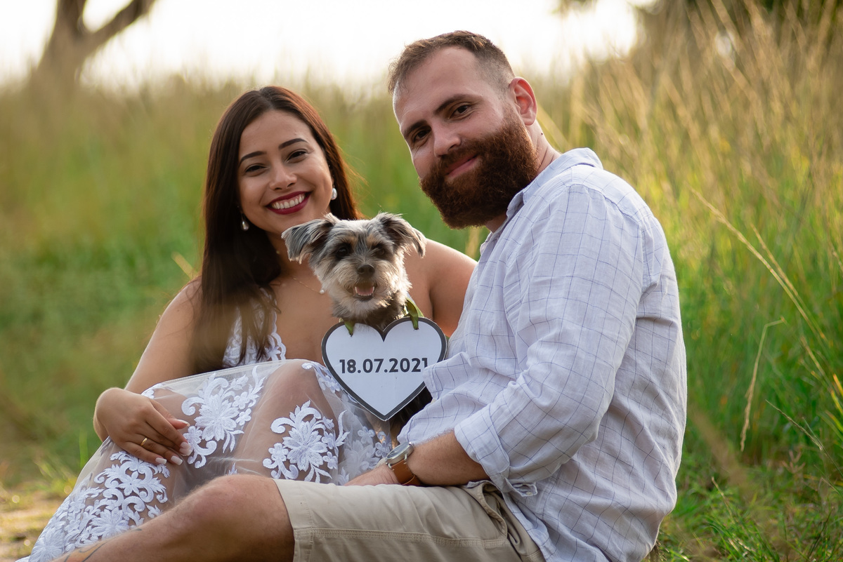 ensaio pre wedding com pet