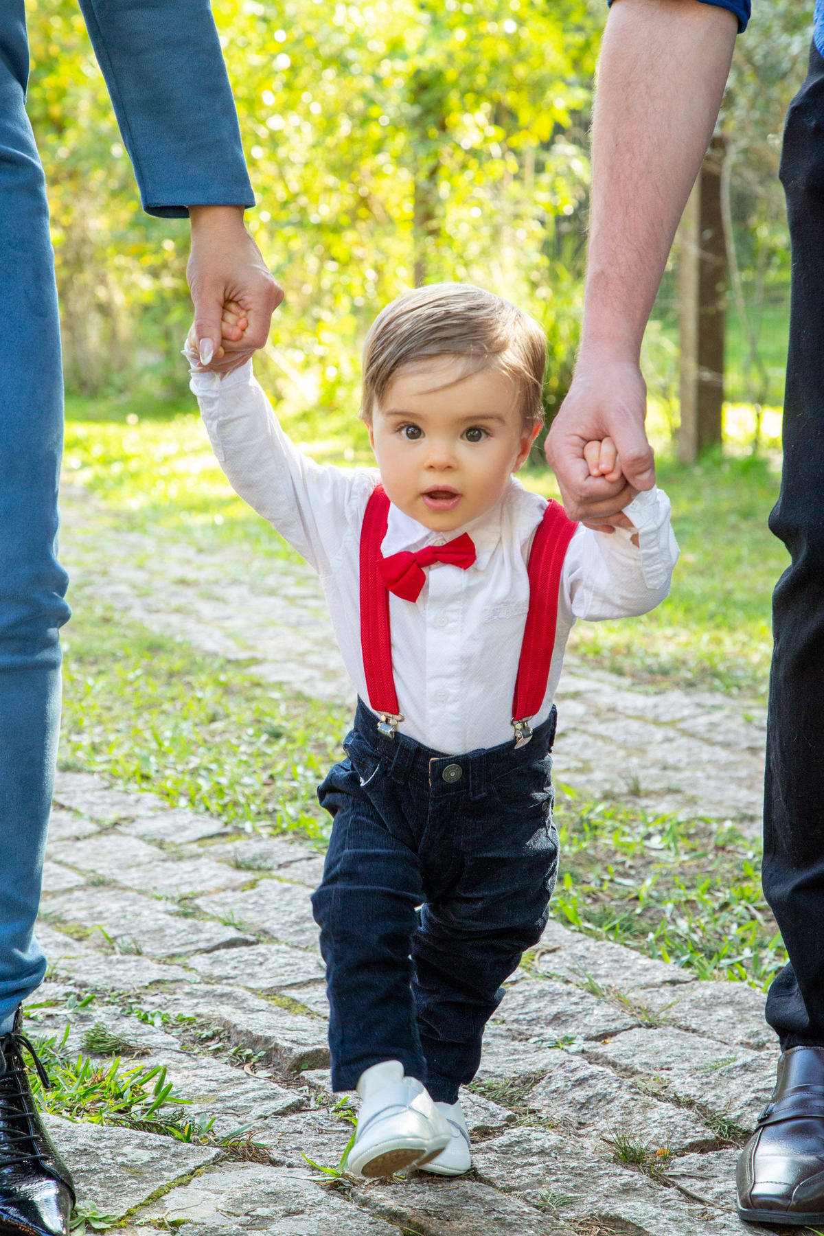 Bebê, papai e mamãe