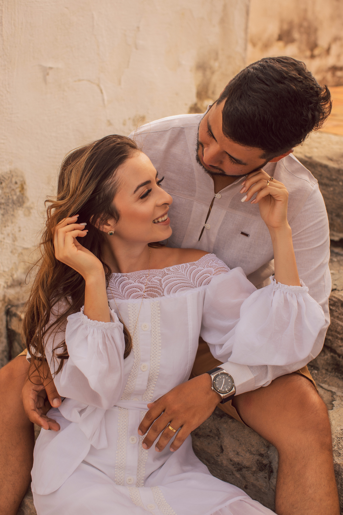 Pré Wedding ao ar livre na praia dos Carneiros em Pernambuco