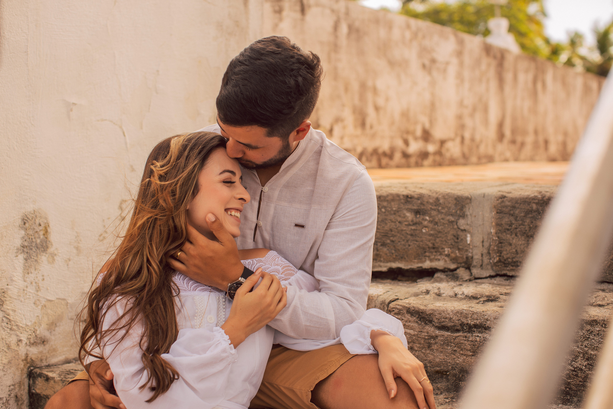 Pré Wedding ao ar livre na praia dos Carneiros em Pernambuco