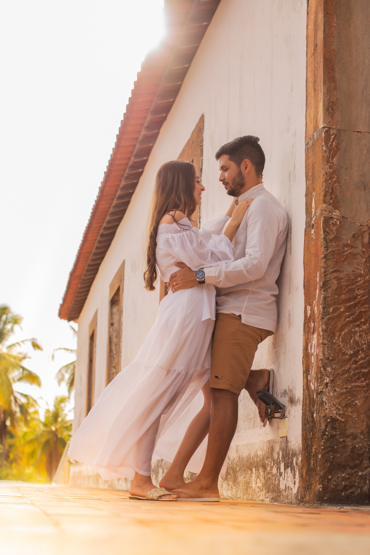 Pré Wedding ao ar livre na praia dos Carneiros em Pernambuco