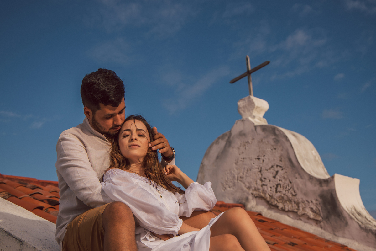 Pré Wedding ao ar livre na praia dos Carneiros em Pernambuco