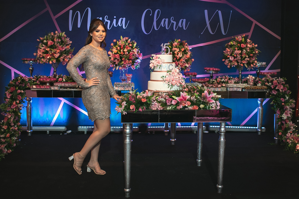 Festa de 15 anos da debutante  Maria Clara em Santa Cruz do Capibaribe- PE