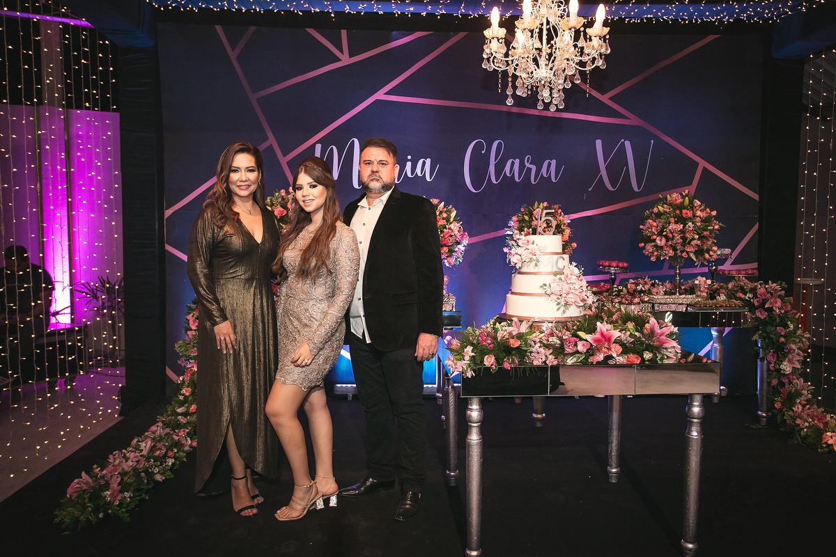 Festa de 15 anos da debutante  Maria Clara em Santa Cruz do Capibaribe- PE