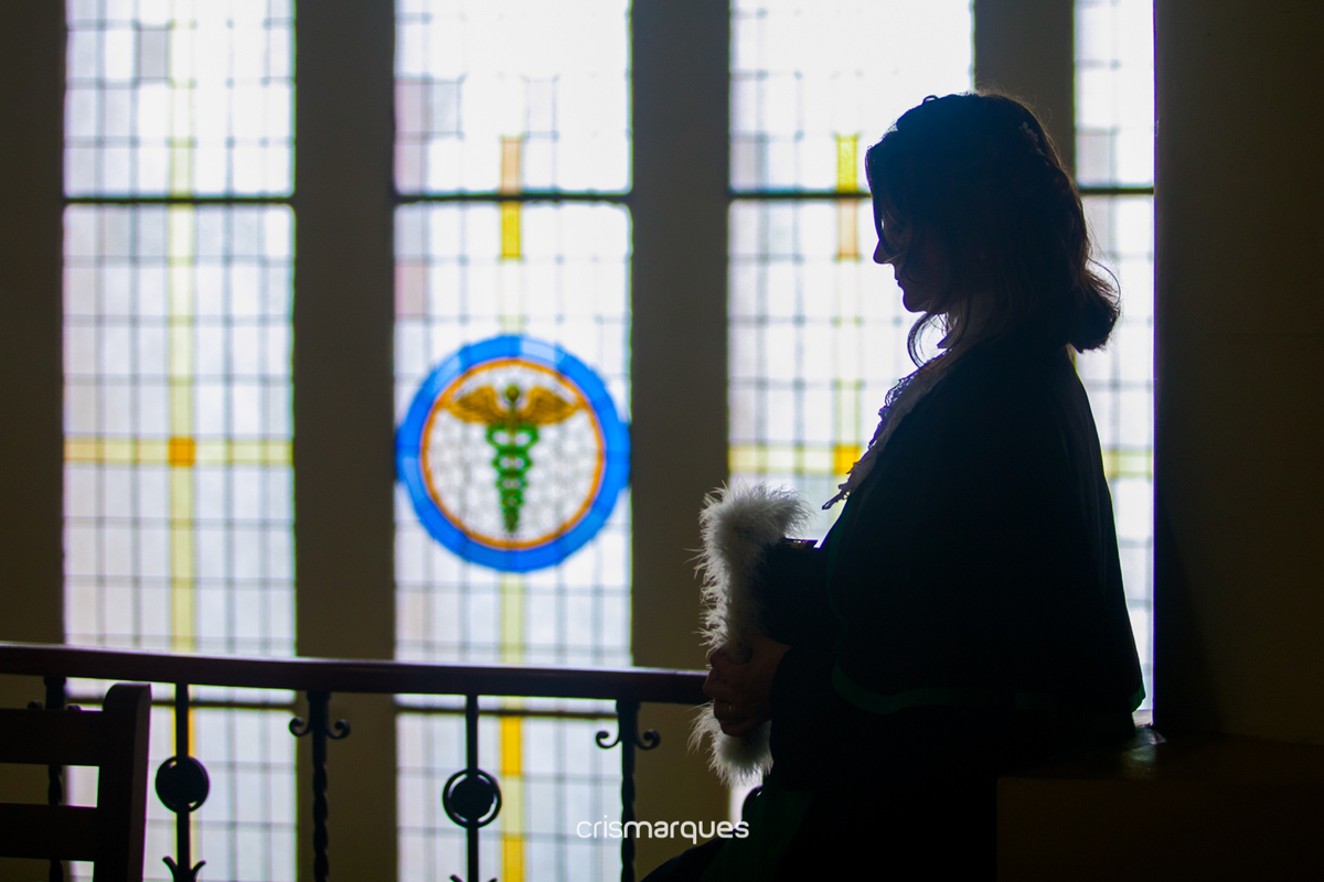 Fotografia de Formanda em contra-luz