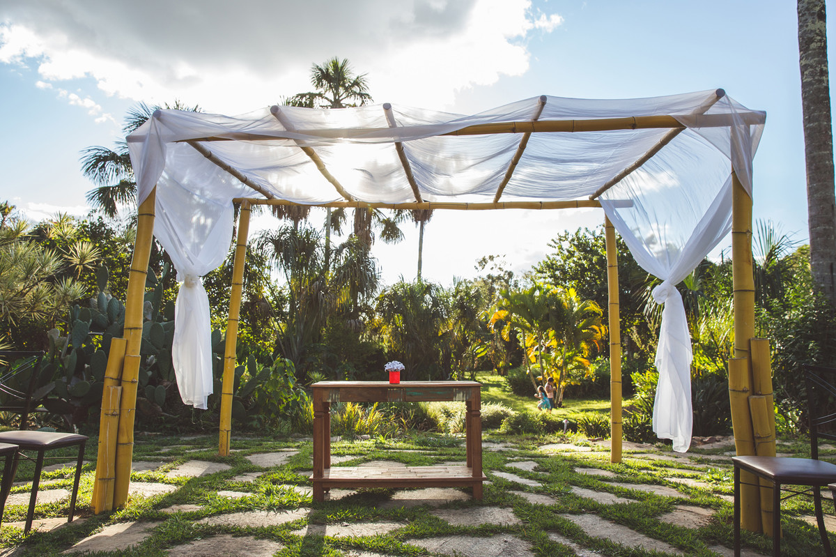 Gazebo para cerimônia de casamento