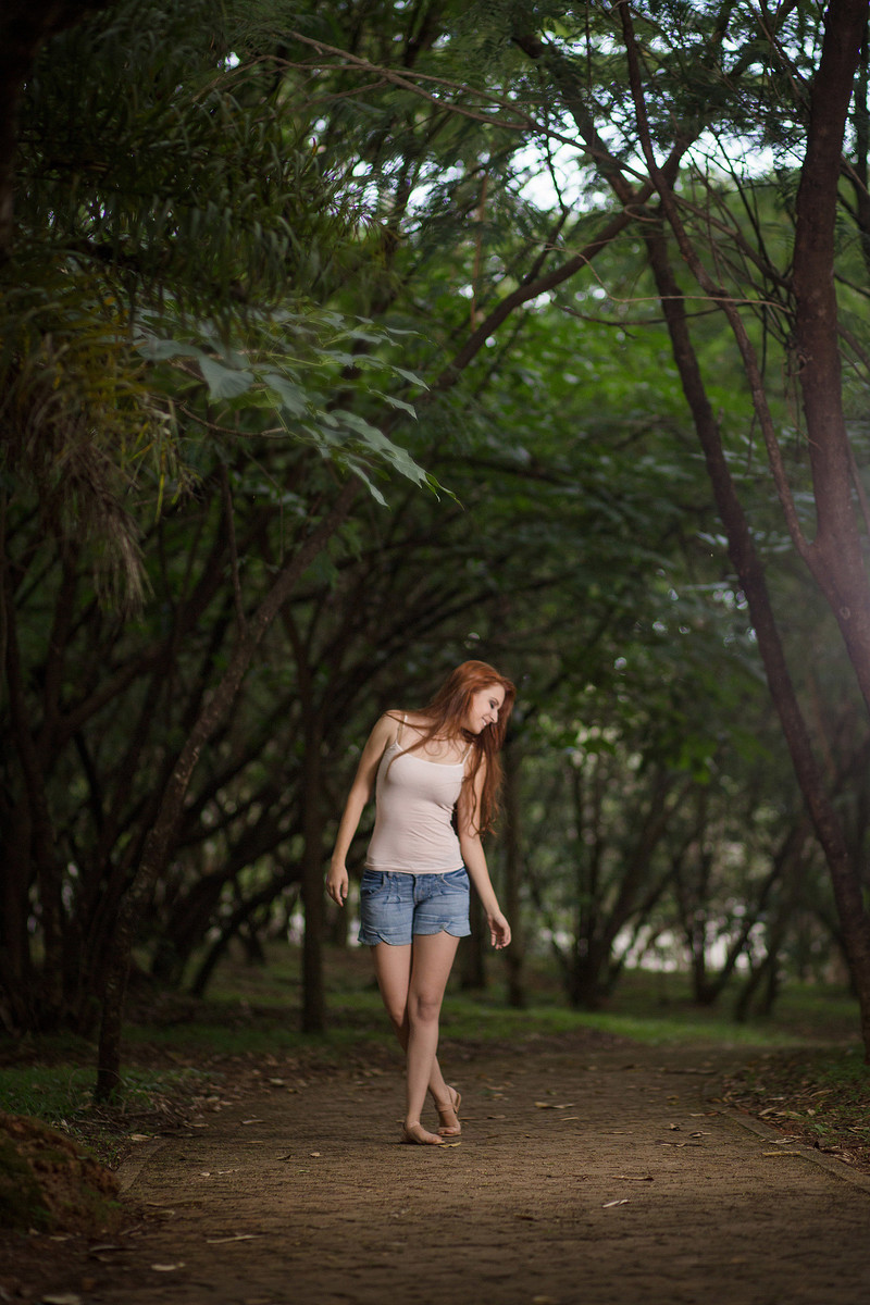 Ensaio fotográfico feminino bucólico
