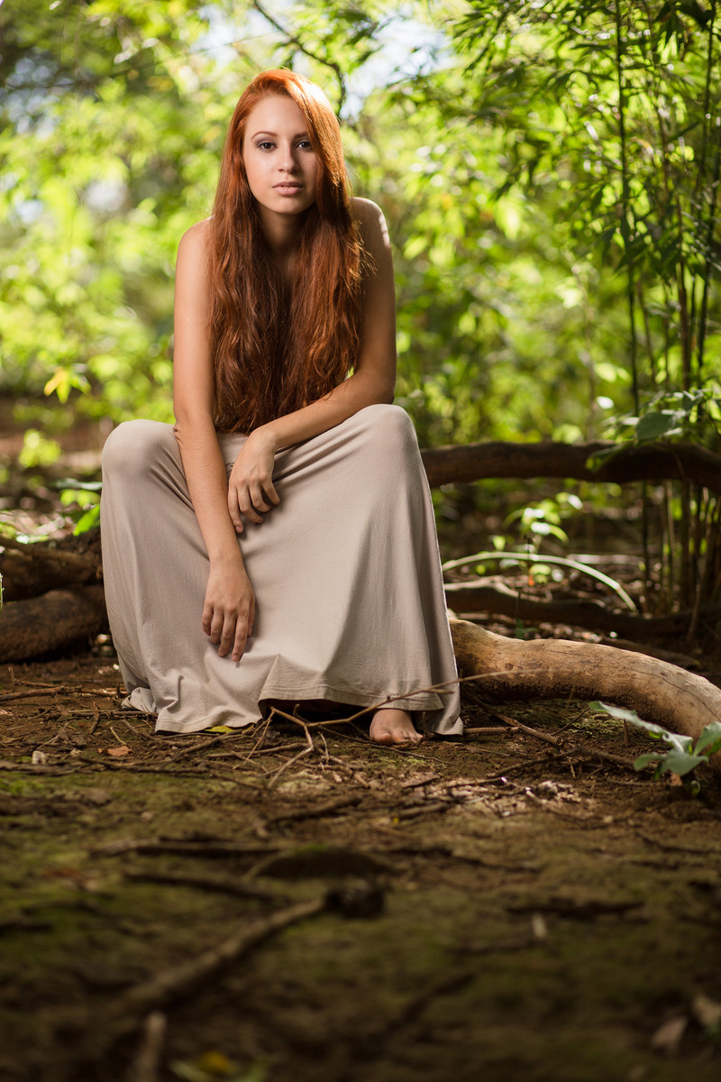 Ensaio fotográfico feminino bucólico