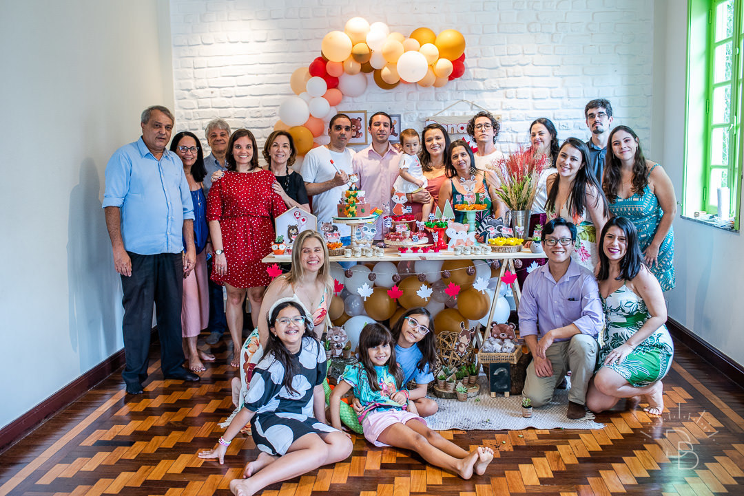 convidados reunidos Aniversario Infantil 2 anos