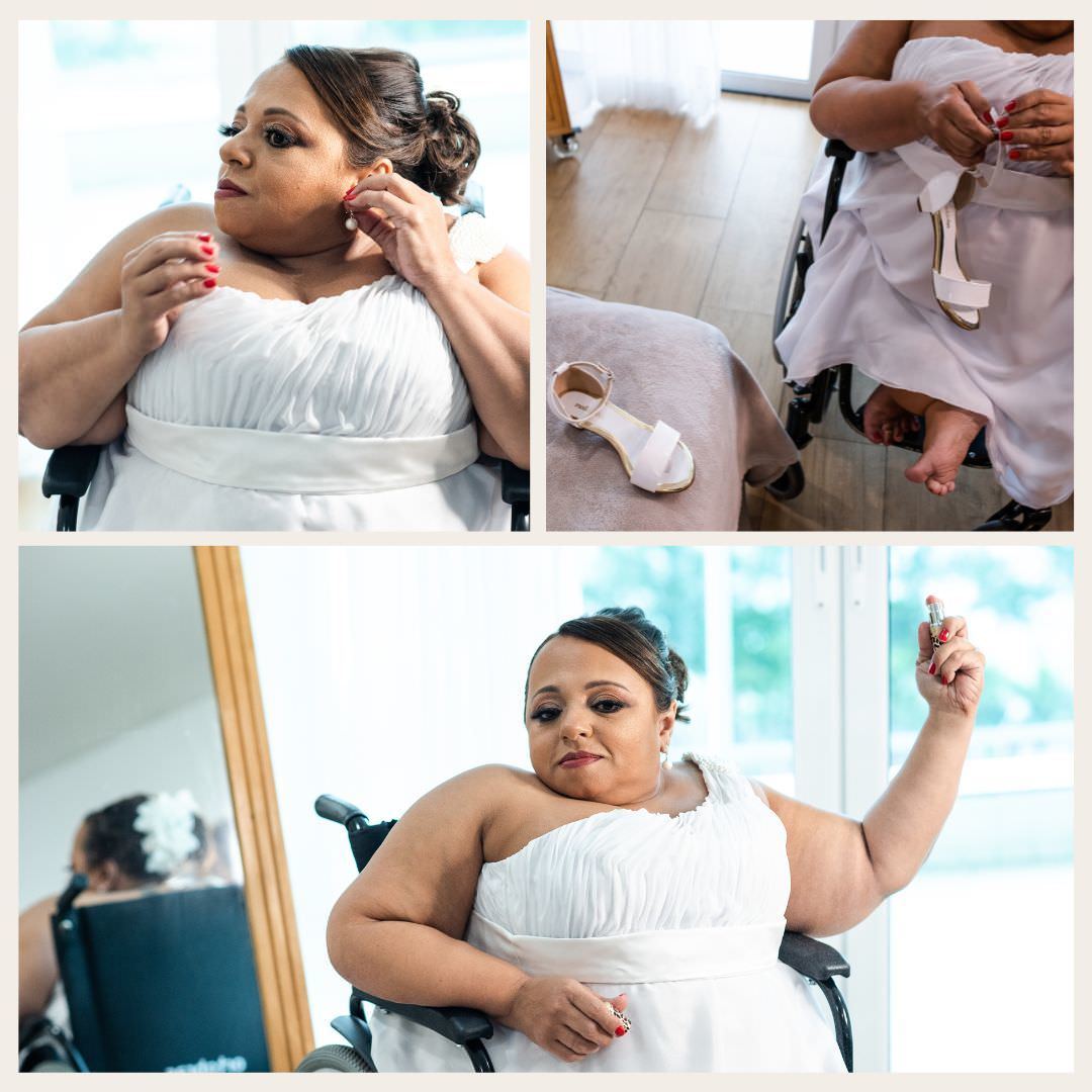 making of noiva cadeirante casamento rj