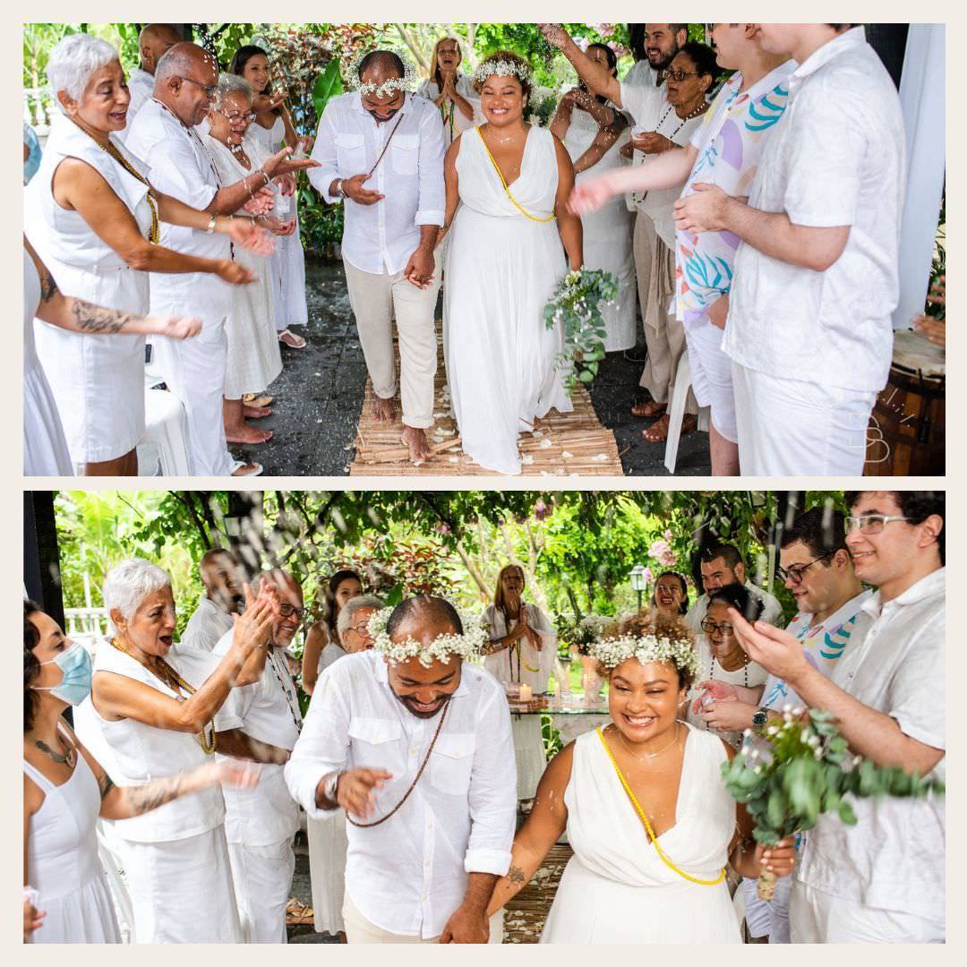 saida casamento noivos macumbeiros umbanda