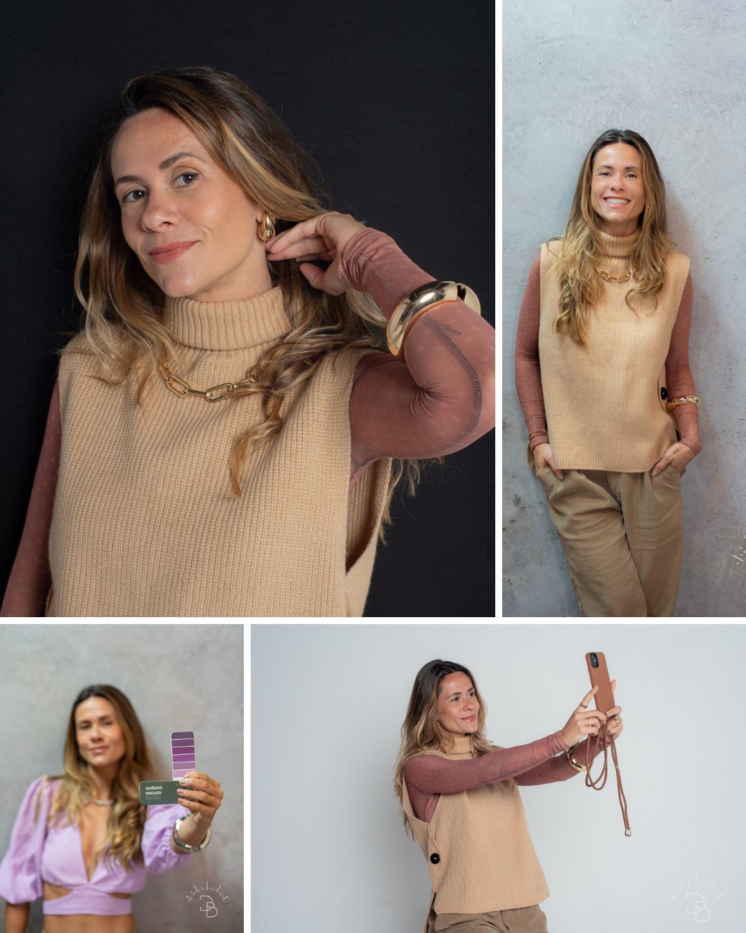 ensaio corporativo em estudio de consultora de imagem