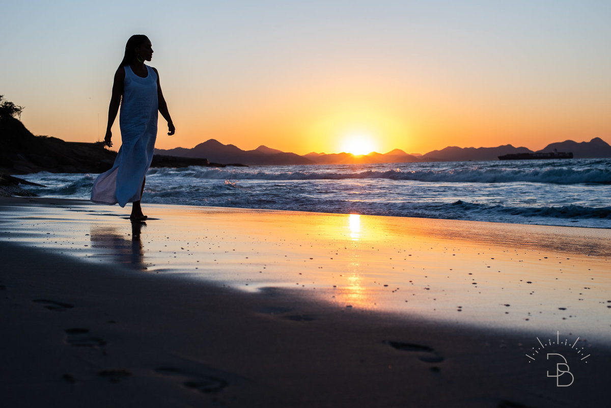 ensaio feminino sol nascendo praia ipanema