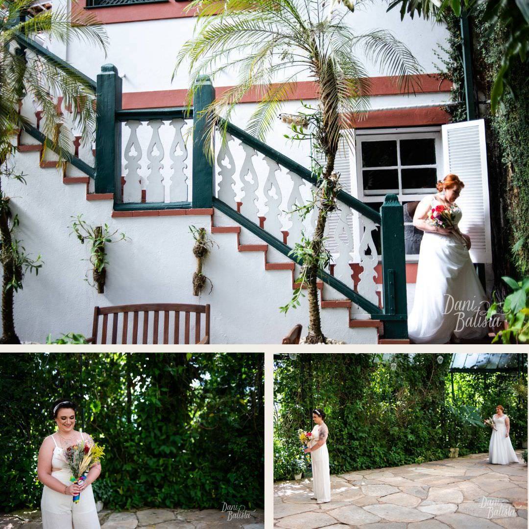 first look das noivas em casamento intimista homoafetivo