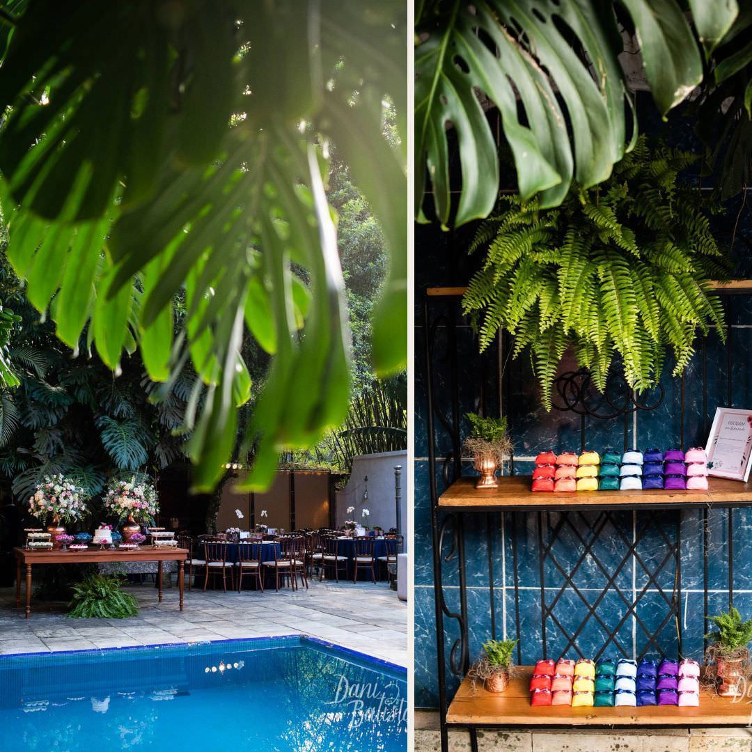 decoracao e bem casados coloridos em casamento lgbtqipn+