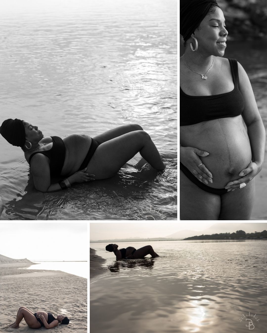 ensaio fotografico de gestante na praia