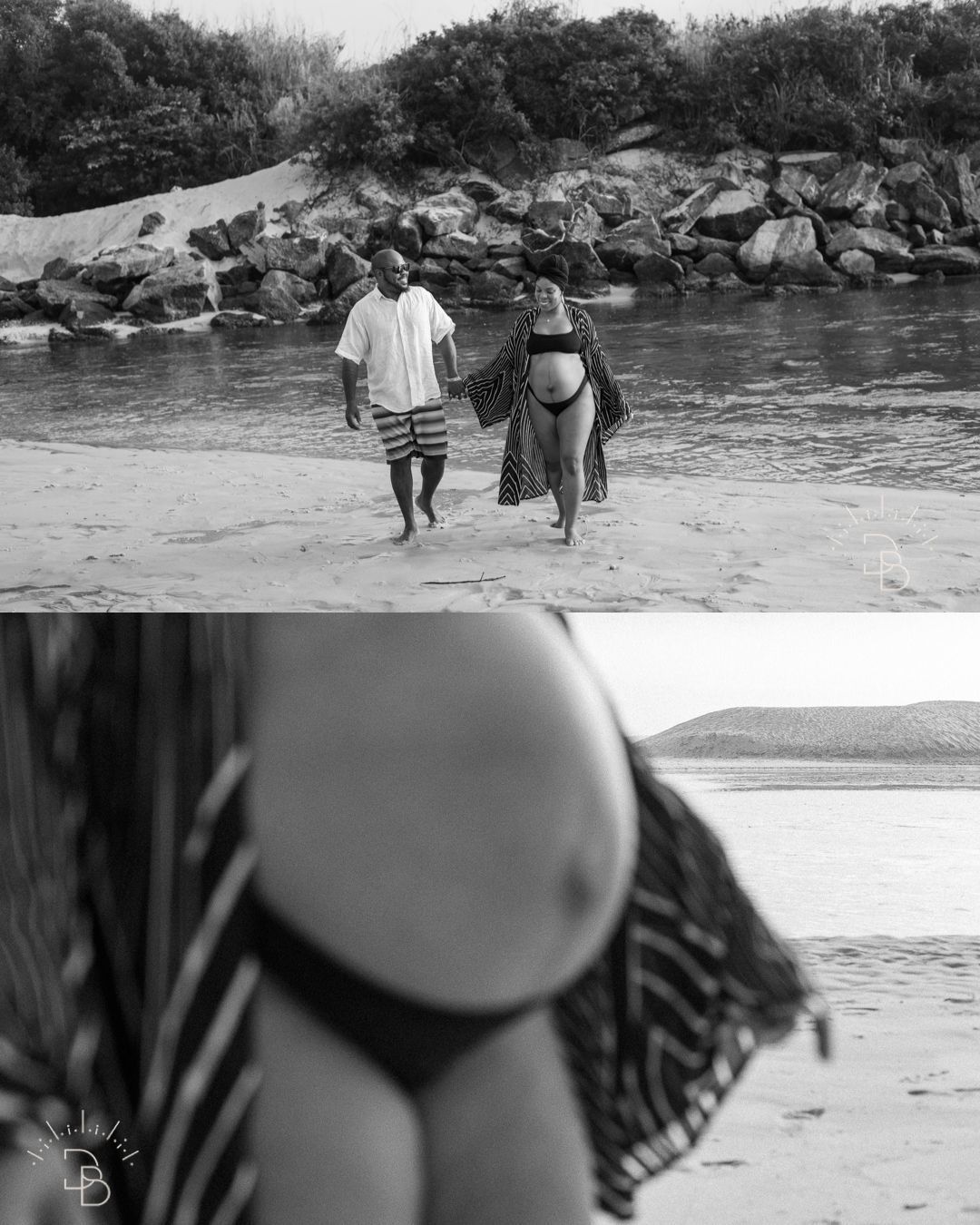 ensaio gestante ao ar livre no amanhecer 