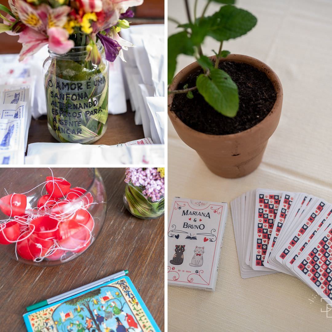 detalhes decoração Casamento Intimista