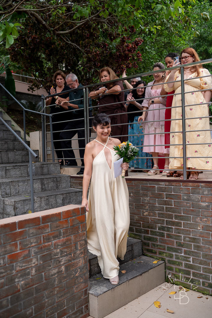 entrada da noiva Casamento Intimista 