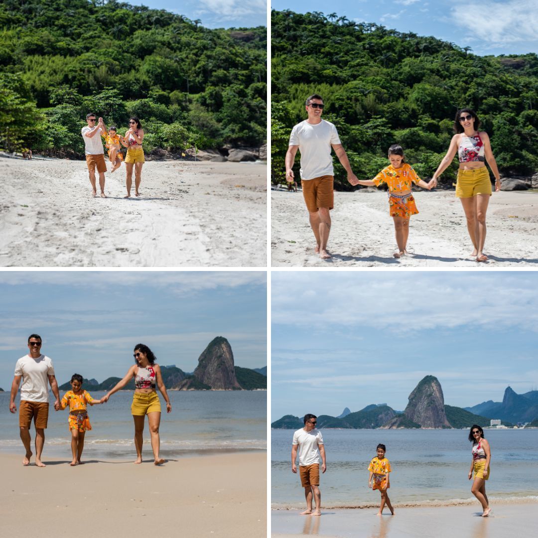 Ensaio de Família na Praia em Jurujuca