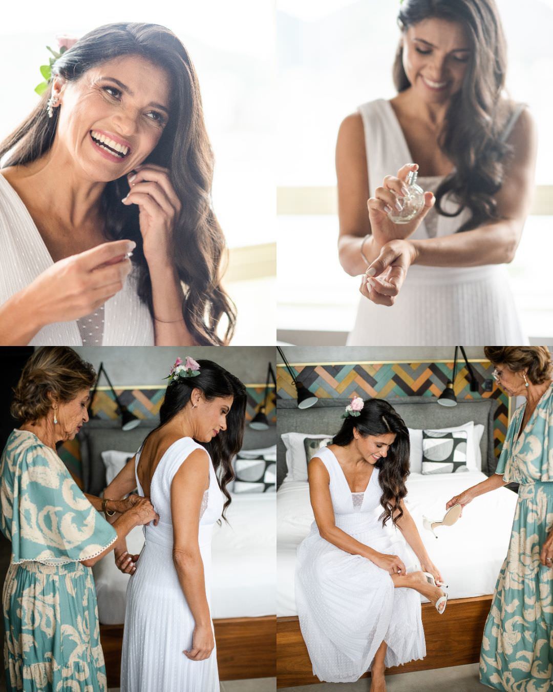 noiva durante making of em hotel yoo2rio em botafogo