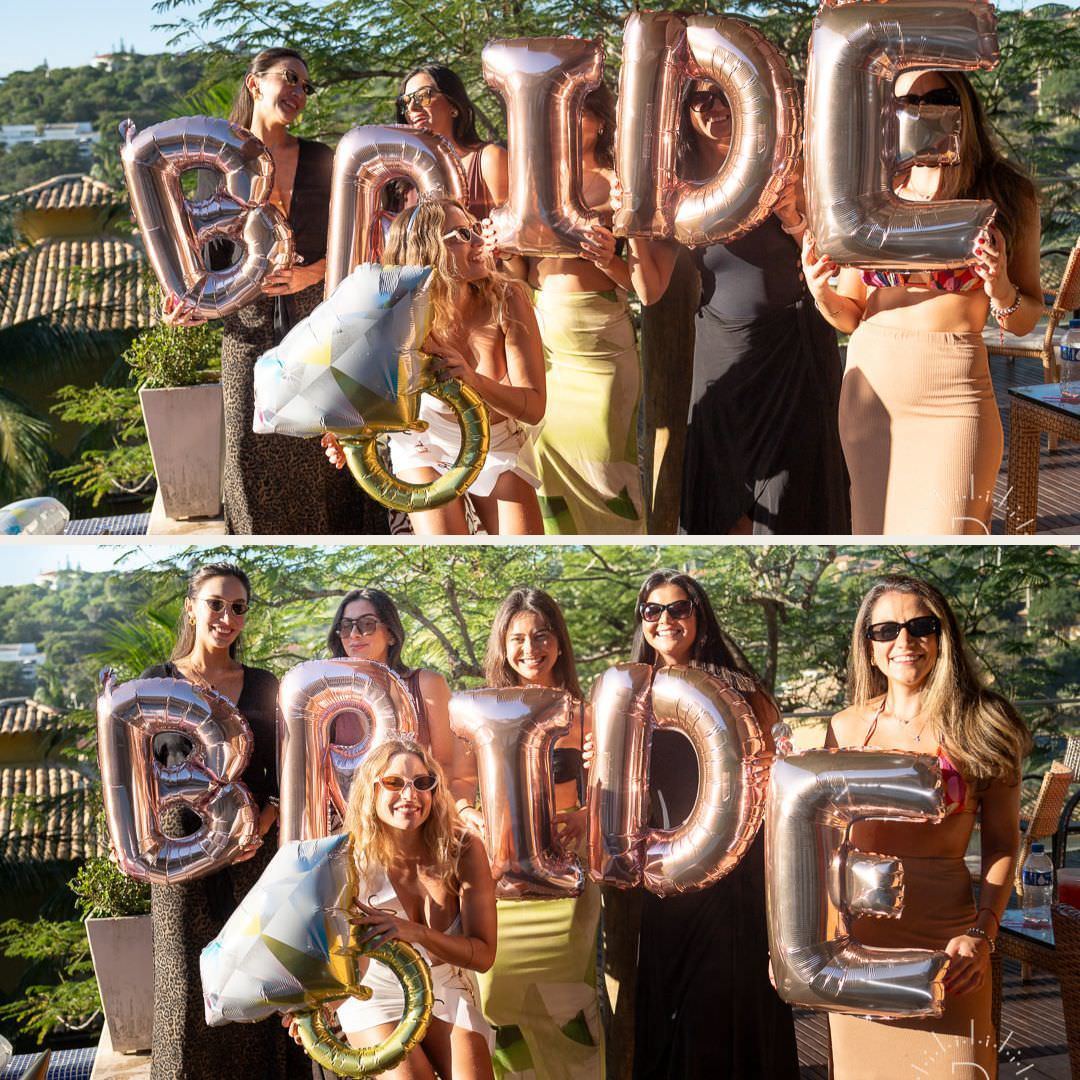 as amigas da noiva na Despedida de Solteira 