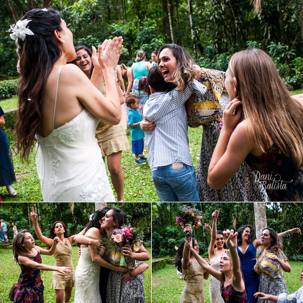hora do bouquet em casamento no restaurante os esquilos