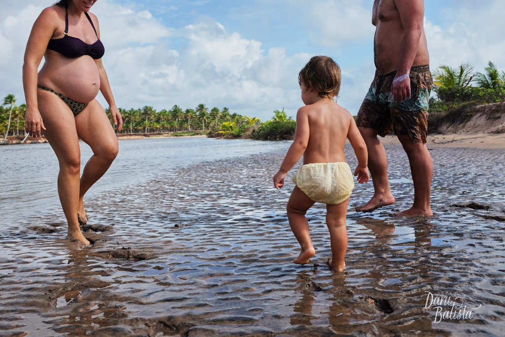 Ensaio Fotográfico de Gestante no Rio de Piracanga na Bahia