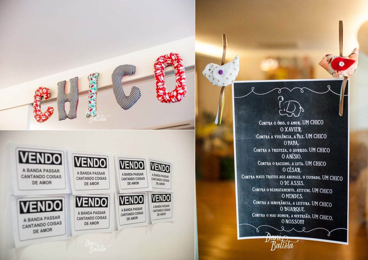 festa infantil de 1 aninho com tema Chico