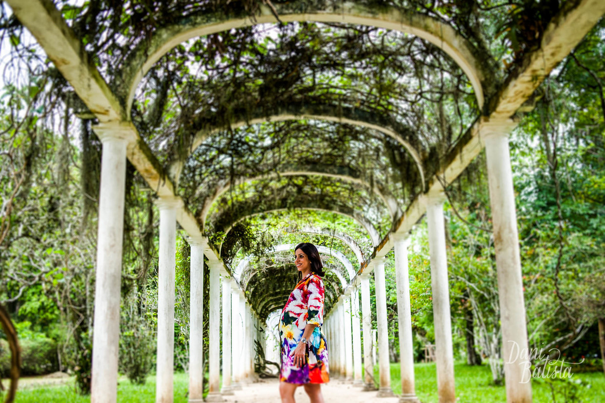 gestante no jardim botanico