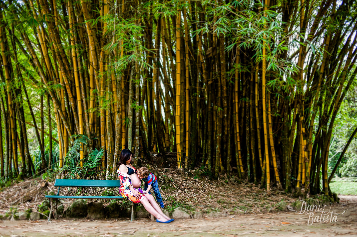 ensaio de gestante no bambuzal