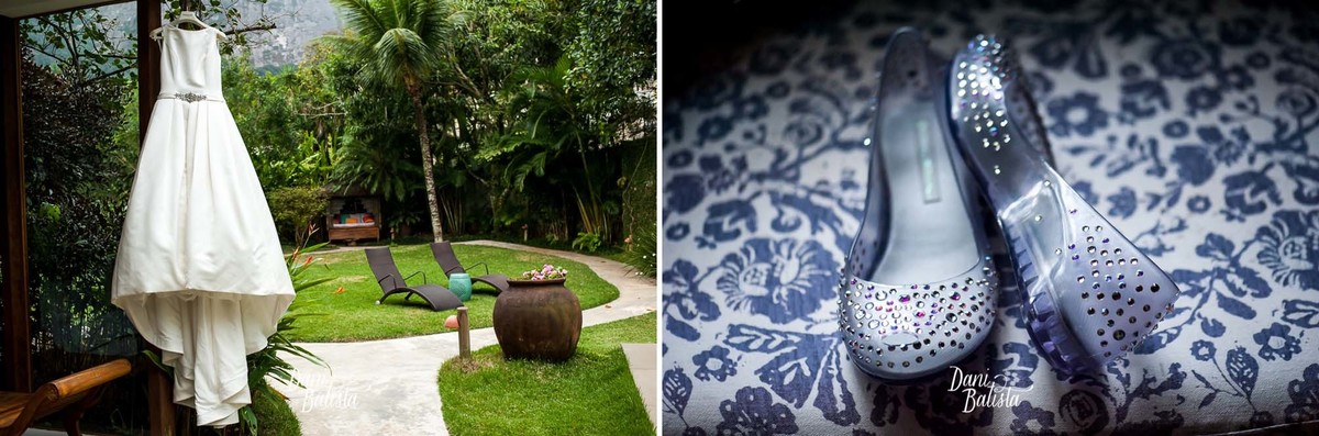 vestido de noiva com bolsas e sapatilha baixa da melissa making of da noiva na casa 10 no joa