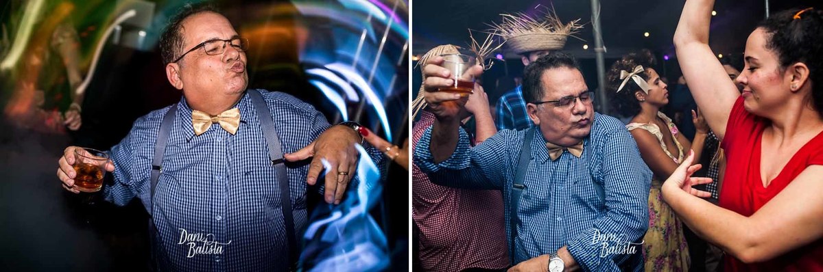 pai da noiva dancando festa de casamento junino rj