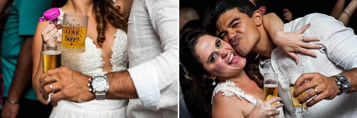 noivos felizes casamento na casa de samba toca da gambá