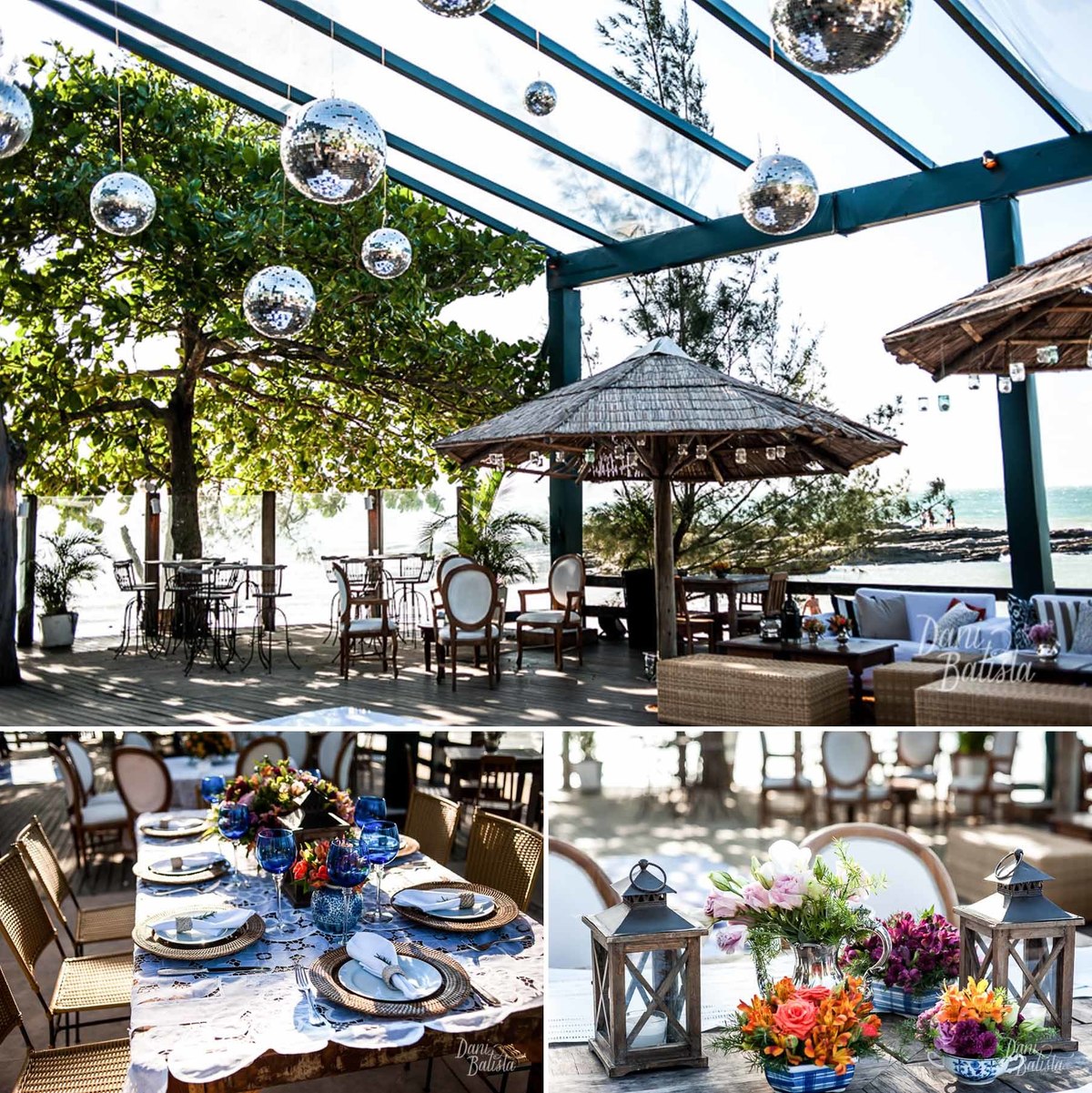 decoração laranja e azul destination wedding buzios praia da tartaruga