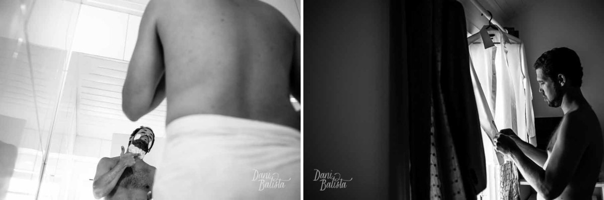 noivo se arrumando para o casamento em buzios
