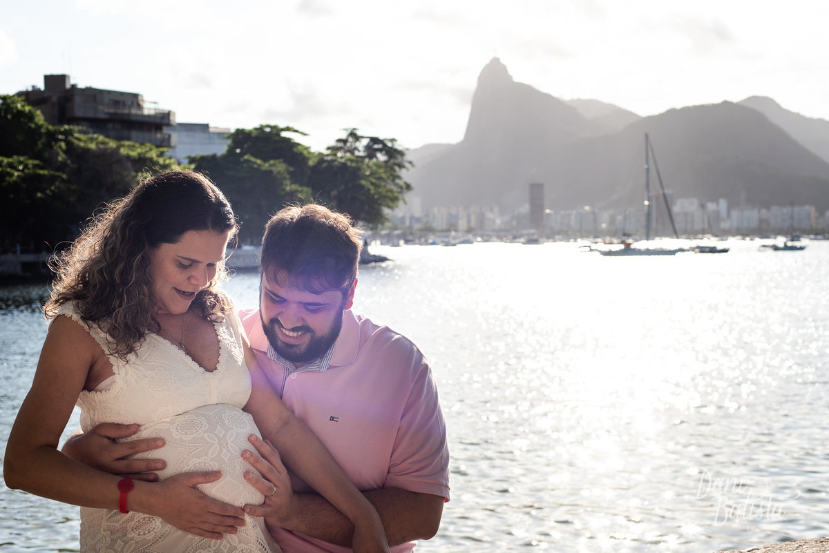 ensaio de gestante na mureta da urca rj
