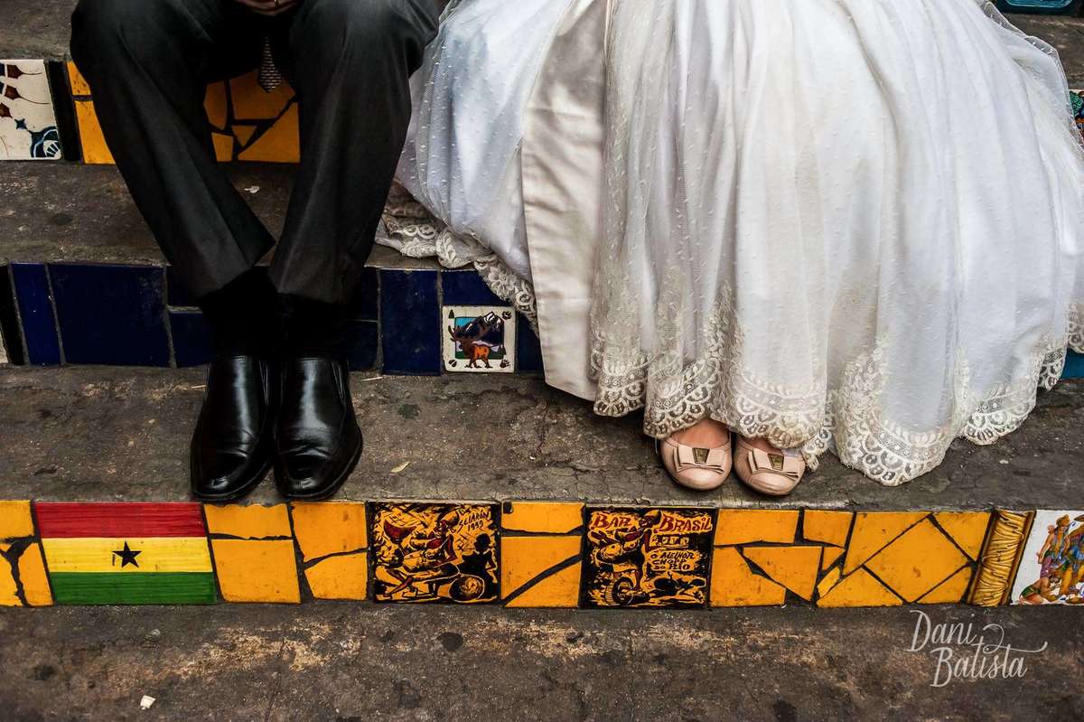 Ensaio Fotográfico Pós Casamento na escadaria Selarón