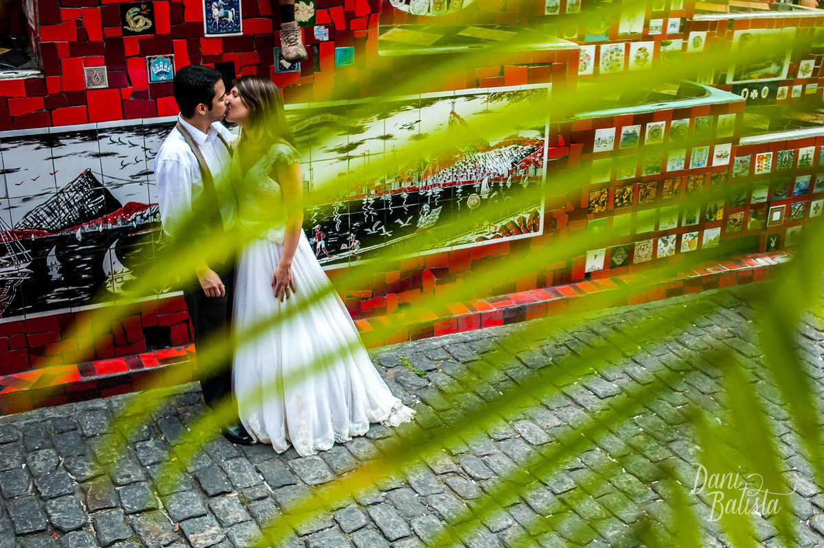 Ensaio Fotográfico na escadaria Selarón