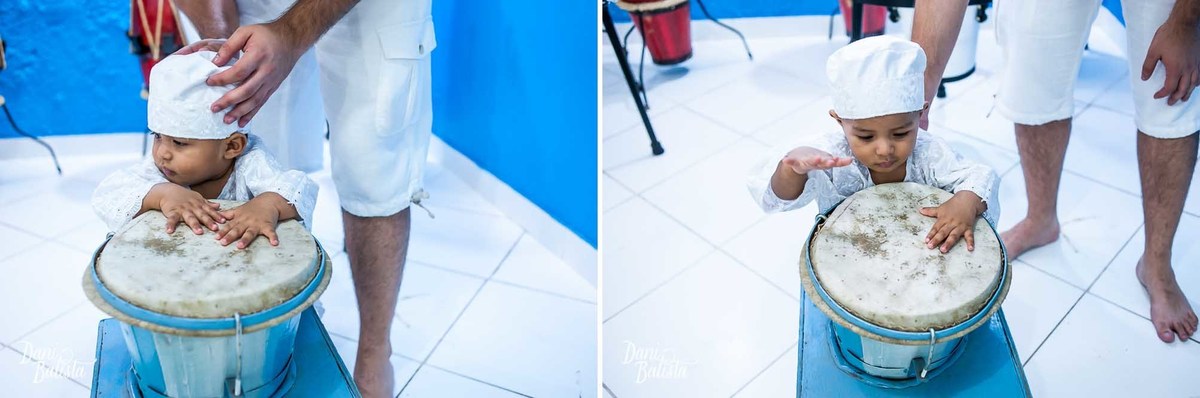 pequeno ogan recem batizado na umbanda