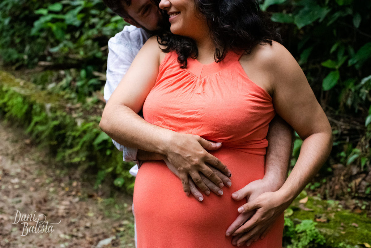 Ensaio de Gestante Lago das Fadas Floresta da Tijuca